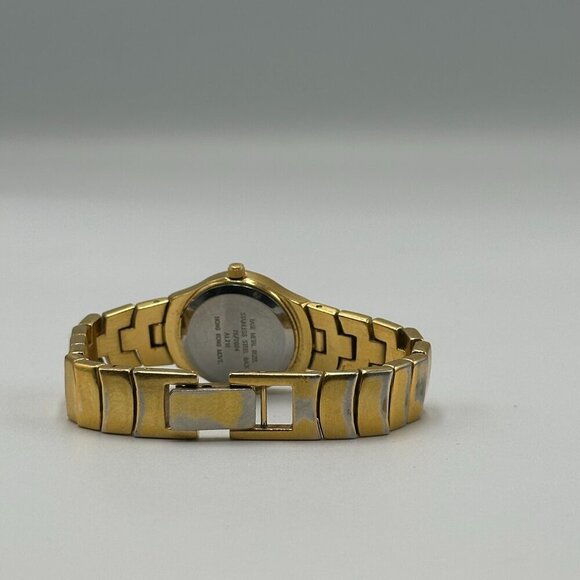 3/$30 Armitron Watch Women Gold Tone Crystal Bezel Round 22MM Dial 6.25" - Picture 9 of 14